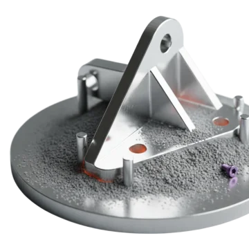 Металлическая деталь после 3D печати