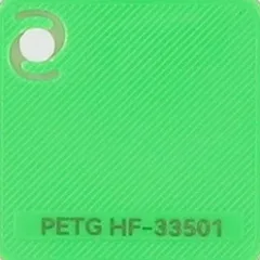 Bambu Lab PETG HF Lime Green (33501) — фото образца
