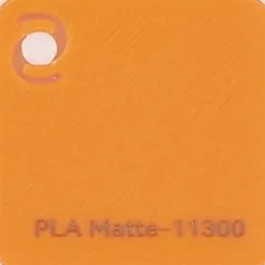 Bambu Lab PLA Matte Mandarin Orange (11300) — фото образца