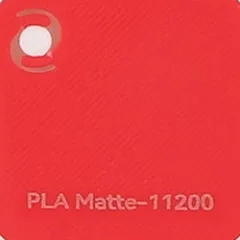 Bambu Lab PLA Matte Scarlet Red (11200) — фото образца
